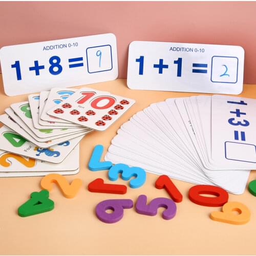 Wooden arithmetic calculation counter number 100 count stick kids math toys Montessori Early Learning Educational Toys For Child