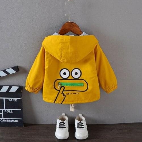 Childrens Monkey Jacket Korean Fashion Spring Autumn 2019 Boys Girls Cartoon Jacket Coats Kids Hoodies Clothing for Baby