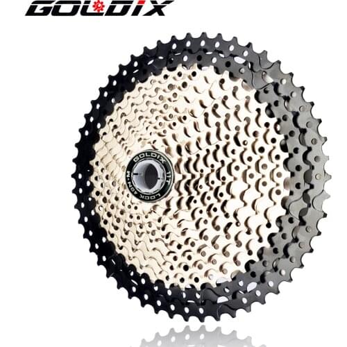 GOLDIX bicycle freewheel 8S/9S/10s/11S/12s mountain bike Sprockets32T/36T/40T42T/46T/50T/52T cassette flywheel for SHIMANO/SRAM