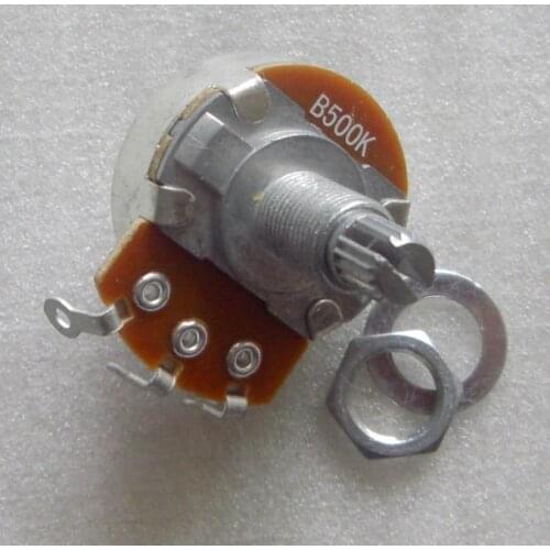 Sell Free Shipping 10pcs/Pack 18mm handles B500K guitar pots full size guitar Volume control pots