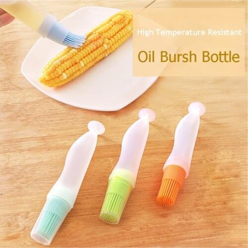 Barbecue Tools Silicone Kitchen Gadgets Portable Temperature Resistant BBQ Basting Brushes Oil Bottle Brush Baking Accessories
