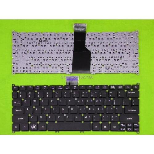 US Keyboard For Acer S3-951 S3-391 S5-391 V5-171 Aspire One 725 756 TravelMate B1 BLACK Frosted keycap New Laptop Keyboards