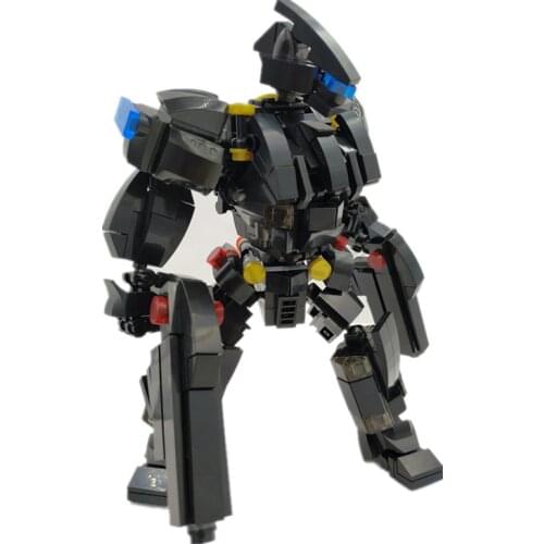20cm STEM MOC Mini Mecha Model Small Particle Building Blocks Educational Toy Set