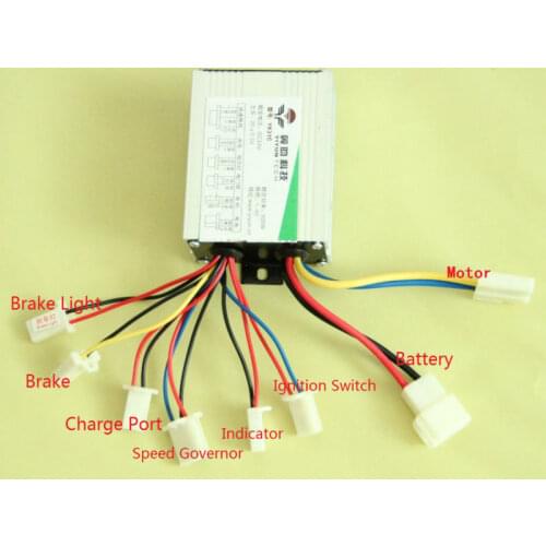 500W 24V 36 48 motor brushed controller for electric bike scooter