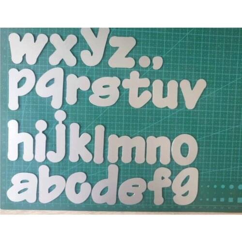 Lower case letters set Metal Cutting Dies for Card Making Scrapbooking Decorative Embossing Cuts Stencil Craft Dies