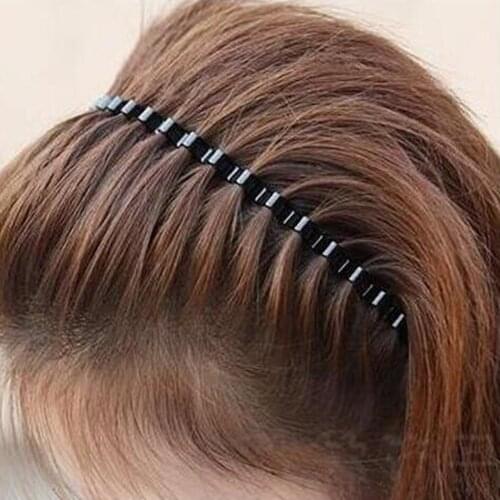2020 Hot 1PC Mens Women Styling Tools Unisex Black Simple Wavy Hair Head Hoop Band Sport Headband Hairband Hair accessories