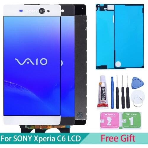 Original 6.0" TFT LCD For SONY Xperia C6 XA Ultra LCD Display F3211 F3212 Touch Screen Digitizer Replacement Parts