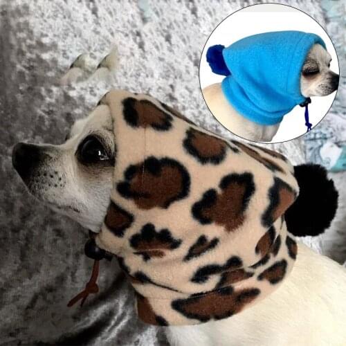 New Style Drawstring Adjustable Hat Winter Leisure Dog Hat Solid Color Small Fur Ball Pet Cap Christmas Cosplay Accessories