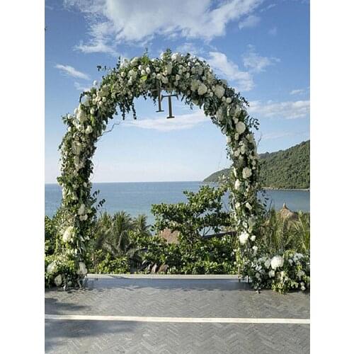 Gardening Wedding Outdoor Arch Iron Wedding Flower Stand Metal Wedding Arch Garden Climbing Plant Support Trellis Arch