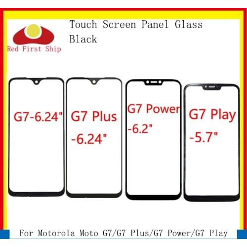 10Pcs/lot Touch Screen For Motorola Moto G7\ G7 Plus\G7 Play\G7 Power Touch Panel Front Outer LCD Glass Lens G7