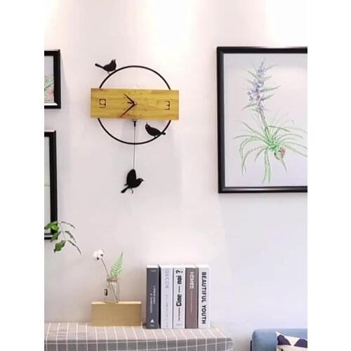 Nordic clock wall clock living room creative simple clock home decoration electronic quartz clock popular foreign trade