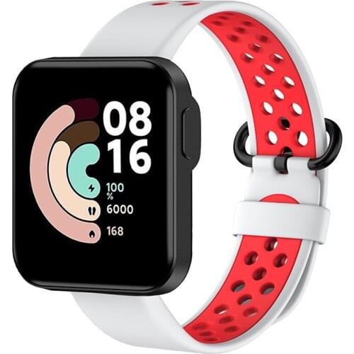 Fashionable Porous And Breathable Silicone Smart Watch Replacement Strap Suitable For Mi Watch Lite/xiaomi Redmi Watch