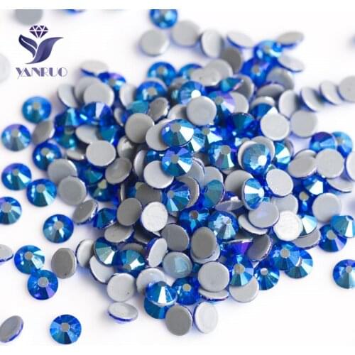 YANRUO #2058HF SS20 1440Pcs High Quality Strass Hotfix Flatback Iron On Crystal Stone Glass Hot Fix Rhinestone For Clothes
