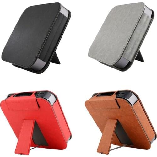 Protective Cover Case PU Leather Shin Sleeve Shockproof Stand Holder Bracket Bag for Apple Mini