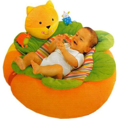 Yellow Cat Blossom Farm Sit Me Up Cosy Inflatable Baby Soft Sofa Seat Baby Play Mats