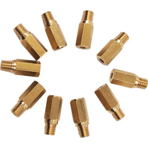 10pc/Set Main Jet for Motorcycle Keihin carburetor Hexagon Main Jet Carb Carburetor Main injector nozzle 118-160 for CX65 CR80