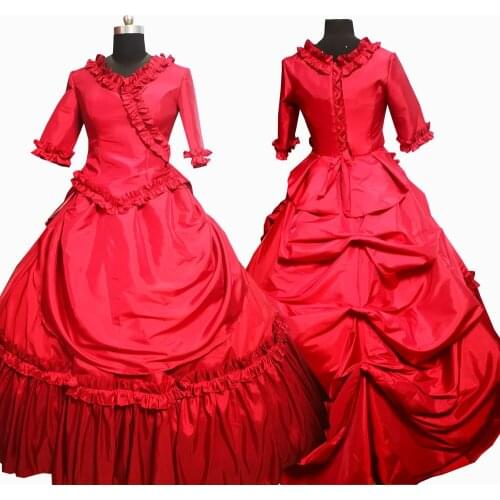 2020 New victorian Halloween Cosplay dress Colonial Georgian Renaissance Gothic Historical dress D-645