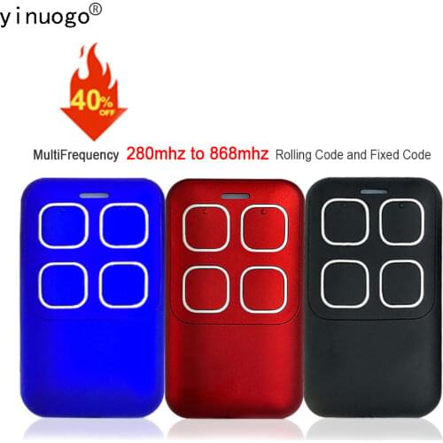 Waterproof Universal Gate Control Garage Door Opener 287mhz 315mhz 433mhz 868mhz Variable Code Command Wireless Transmitter