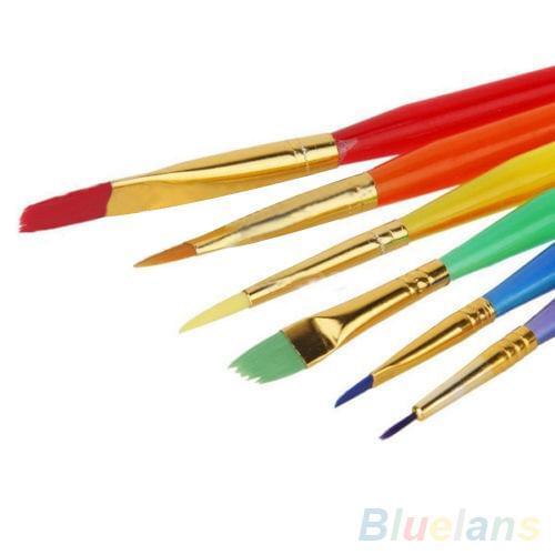 6 Pcs Cake Icing Decorating Painting Brush Fondant Dusting Sugar-craft DIY Tool