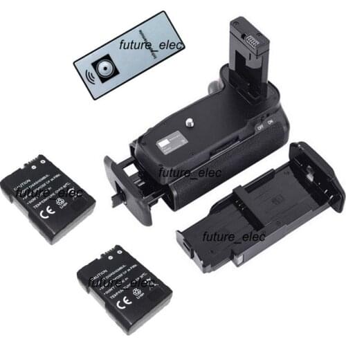 2-Step Vertical Shutter Battery Handle Hand Grip pack For Nikon D3400 DSLR as MBD3400+AA Battery Holder+Remote Control+2 EN-EL14