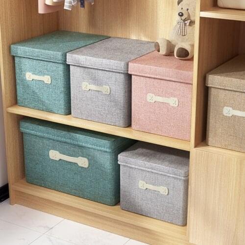 Household foldable clothes storage box fabric finishing box wardrobe storage box drawer storage box