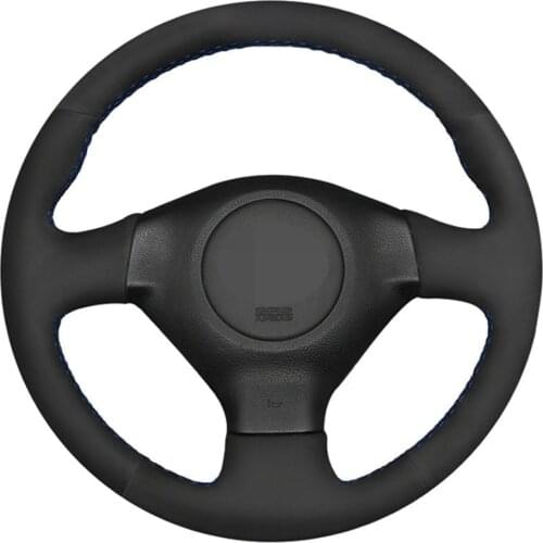 Car Steering Wheel Cover Hand-stitched Black Suede For Subaru Legacy Forester Outback Impreza WRX 2003-2007 Saab 9-2X 2005 2006