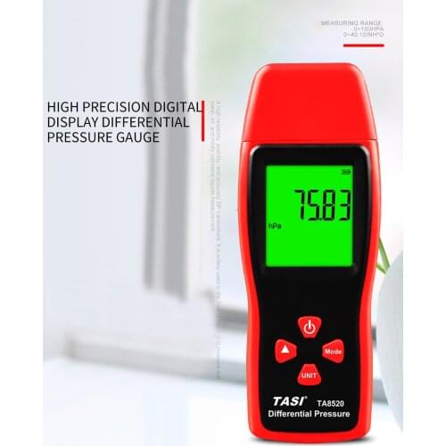 Digital Pressure Gauge Micro Differential Detector Handheld Differential Barometer