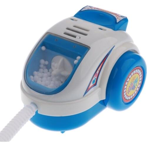 Kids Children Mini Plastic Home Appliance Toys with Light & Sound, Birthday Gift - Blue Vacuum Cleaner