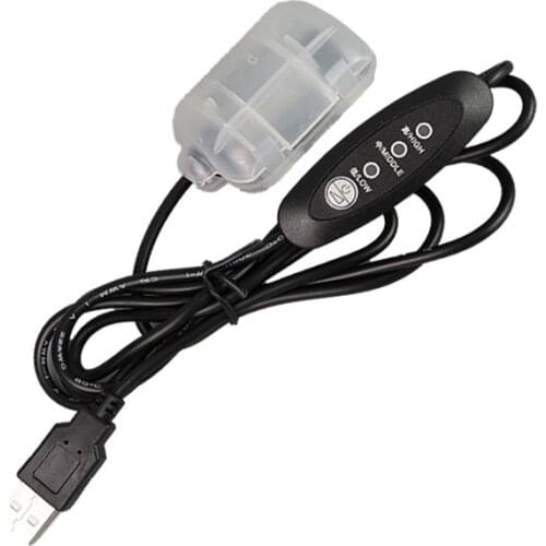 Hugwit DC 4500rpm 5V 3 Stage Speed Regulation Massage Vibration Motor With USB Controller Switch