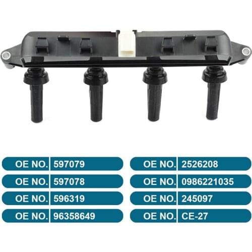 1 PCS ignition coil 597079 597078 Fit for Peugeot 206 306 1.4L