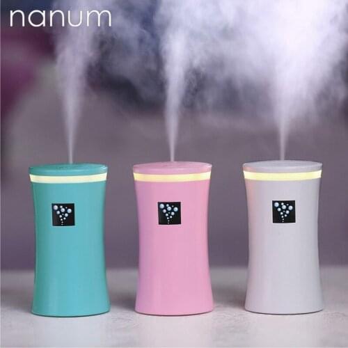 Creative Car Essential Oil Diffuser Mini Ultrasonic Small Waist Humidifier LED Light USB Aromatherapy Fogger Air Freshener