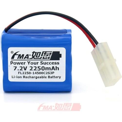 Li-ion 7.2V 2250mAh Battery for Remote Control Racing Car Model Toy 14500C2S3PX