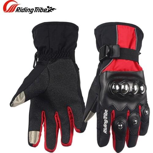 Motorcycle Sport Winter Touch Screen Gloves Men Motorbike Racing Stainless Steel Waterproof Gloves Riding Motocross Luva