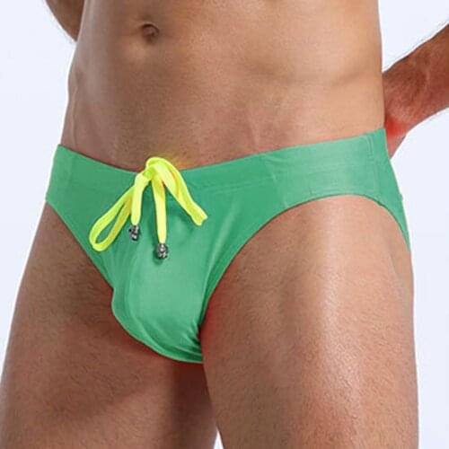 Mens Sexy Swimwear Low Rise Briefs Bikini Swimsuit Surfing Swimming Shorts