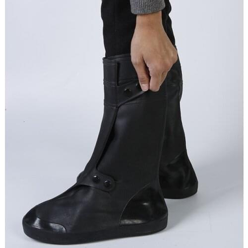 Men Women Rain Boots Waterproof PVC Shoes Covers Outdoor Hiking Travel Wearproof Non-slip Waterproof Shoe Winter Snow Boot Cover