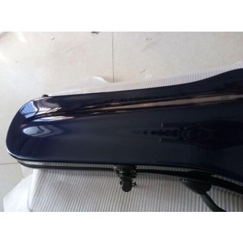 NEW 4/4 size Violin glass fiber steel case violin case or box in blue