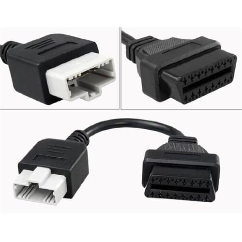 OBD2 OBDII OBD Cable For hon/da 5 Pin To Diagnostic Tool Cable 16 Pin Diagnostic Adapter Connector Cable