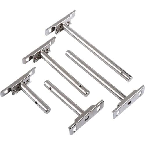 2pcs 3/4/5 inch Hidden Floating Shelf Support T Shape Brackets Heavy Duty Wall Mounted Bookshelve Furniture Hardware Accessories