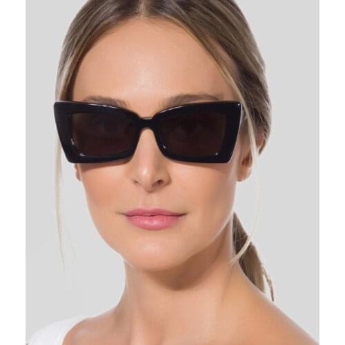 Sunglasses Luxury Brand Designer Retro Cat Eye Sun Glasses Women Vintage Female UV400 Personalized Ladies Zonnebril Acrylic New