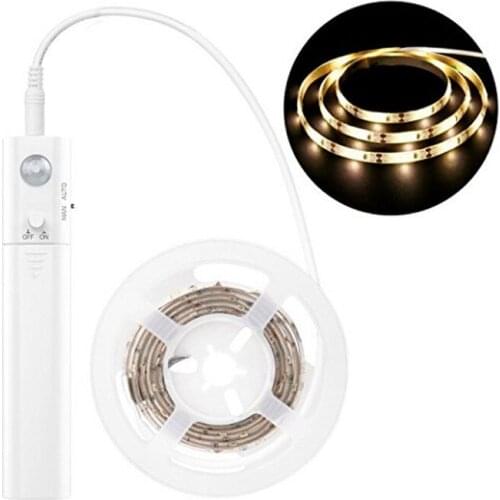 Led Sensor Light Strip Cabinet White Warm White Night Light SMD2835 Lighting Human Body Intelligent Sensor Lights