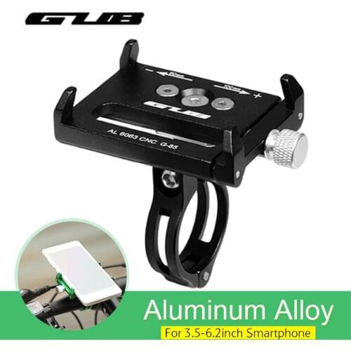 G85 G-85 Black Mount Bracket Handlebar Clip Stand Adjustable Phone Holder For 3.5-6.2inch Smartphone Anti-Slip Bike Bracket GUB