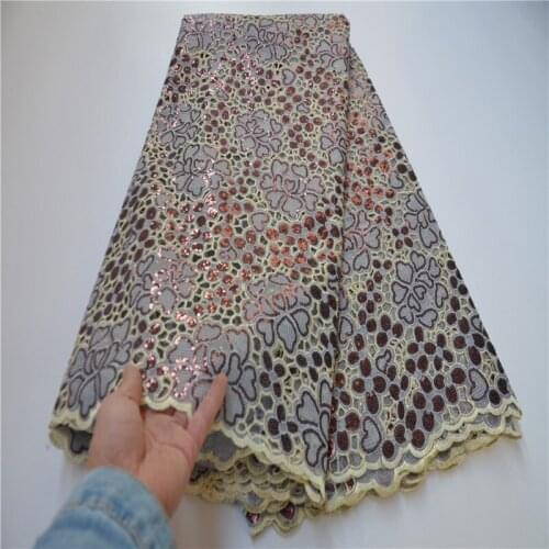 Embroidered french tulle sequins double organza lace high quality African lace fabric rhinestones Nigerian beaded OLP-876