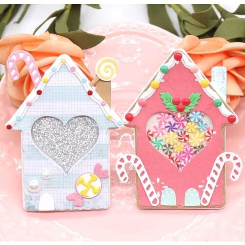 YPP CRAFT Gingerbread House Shaker Metal Cutting Dies Stencils for DIY Scrapbooking Decorative Embossing DIY Paper Cards