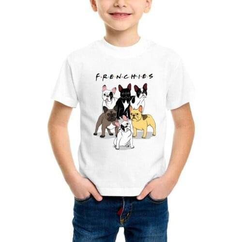 Funny French Bulldog design T Shirt baby boy animal print tshirt Dogs Kids Tees T-Shirt High quality Tee shirt boys tops