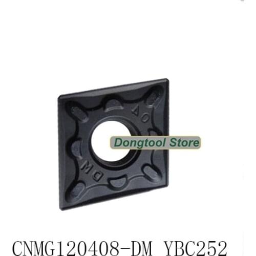 10pcs CNMG120408 DM YBC252 diamond carbide inserts of cnc lathe turning tools high quality machining cutting