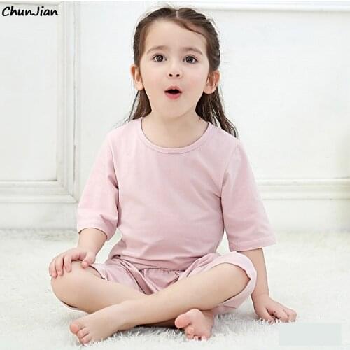 2021 Girls Summer Pajamas Cotton Sleepwear Kids for 2-11 Years Childrens Pajamas Sets Pijamas Girls Pjs Pyjama Kids Girl