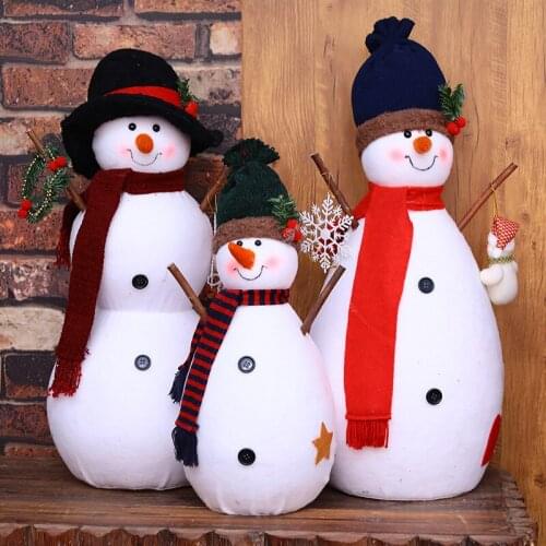 2021 Christmas Snowman Set Window Scene Decoration Props KTV Bar Decoration Chrismas Tree Layout Adornos De Navidad