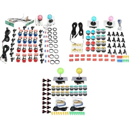 Arcade Diy Kit Arcade Stick Buttons Joystick Stream Deck 2 Player Joystick Arcade Buttons Durable Usb Controller To Pc Game