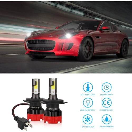 Car LED Headlight Bulb H1/H11/9005/H4/9006 2pcs High Performance Headlight Bulb Fog Bulb
