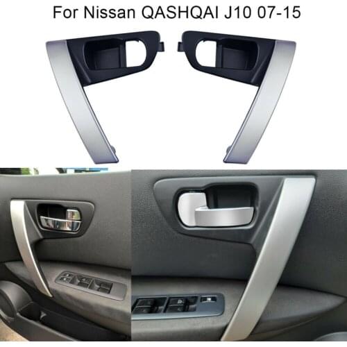 1Pair Car Inside Door Handles Left Right Set Part for Nissan QASHQAI J10 2007-2015 80944-JE50A 80945-JE50A